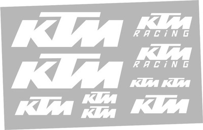 Naklejki na motocykl KTM zestaw