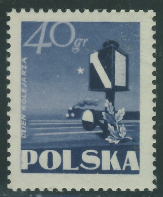 Polska 40 gr. - 1954 r Dzień Kolejarza