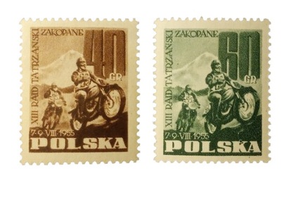 POLSKA Fi 786-787 ** 1955 Rajd tatrzański
