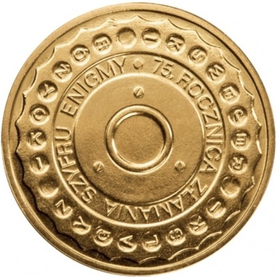 2 zł złote - ENIGMA - 75. rocznica złamania szyfru Enigmy - 2007