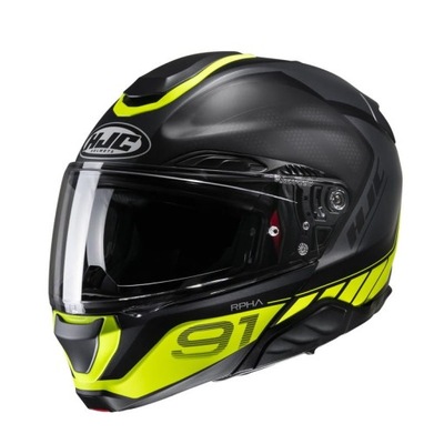 KASK HJC RPHA91 RAFINO BLACK/YELLOW [Rozmiar M]