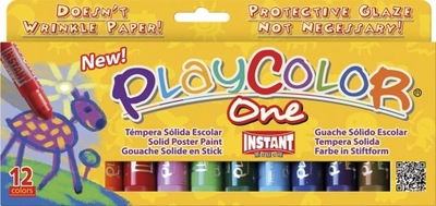 Farby w sztyfcie wykręcane Playcolor One 12 kolorów