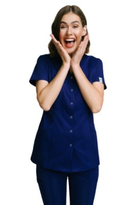 Fartuch medyczny SpaWear granat XS