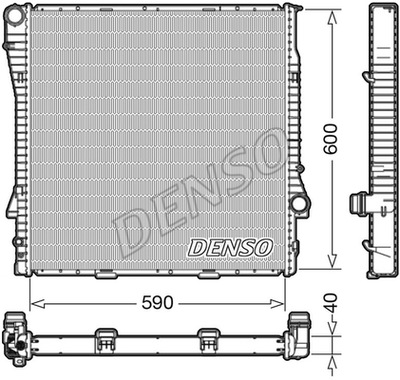 РАДИАТОР ВОДЫ DENSO DRM05112