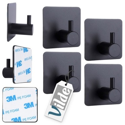 4x Wieszak SAMOPRZYLEPNY na ręcznik ścierkę haczyk kuchenny łazienkowy