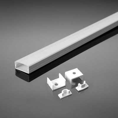 Profil Aluminiowy V-TAC 2mb Biały, Klosz Mleczny V