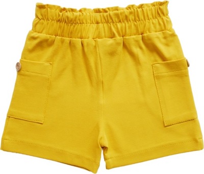 Żółte szorty, krótkie spodenki bawełna 110