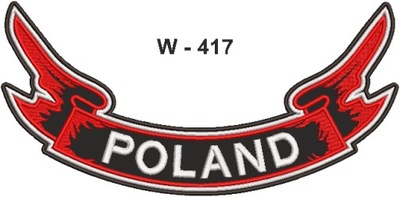 Polska , Poland, szarfa dolna, naszywka 