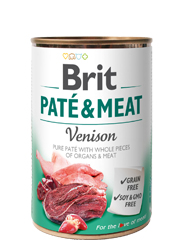 BRIT PATE / MEAT MOKRA KARMA DLA PSA - z dziczyzną 400g