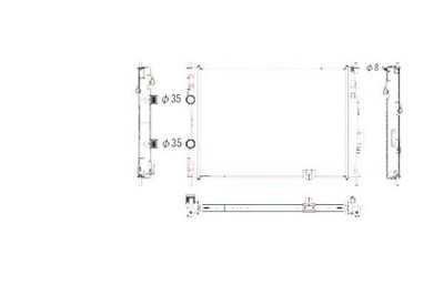 NRF РАДИАТОР ДВИГАТЕЛЯ NISSAN QASHQAI I 2.0 02.07-1