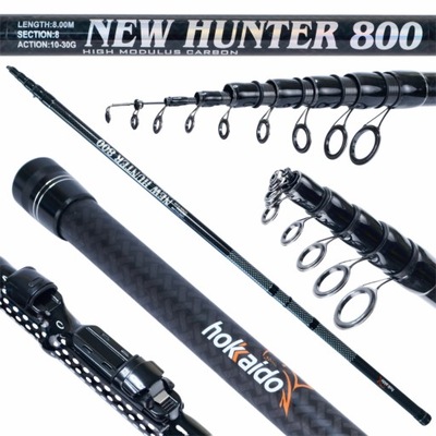 WĘDKA HOKKAIDO NEW HUNTER 8M HIGH MODULUS CARBON