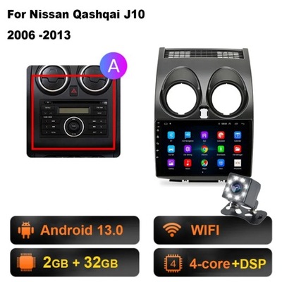 RADIO DE AUTOMÓVIL CON NAVEGACIÓN GPS PARA NISSAN QASHQAI J10 2006 2007 2008-2013 CARPLAY  