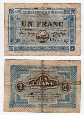 FRANCJA / BORDEAUX 1917 1 FRANC