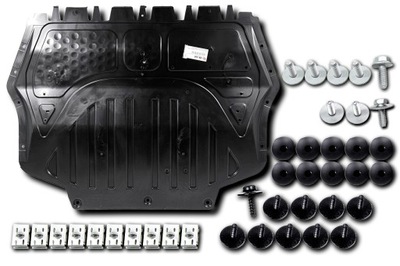 PROTECTION BOTTOM SIDE ENGINE + SET FIXTURES VW VOLKSWAGEN CADDY TOURAN 04-20  