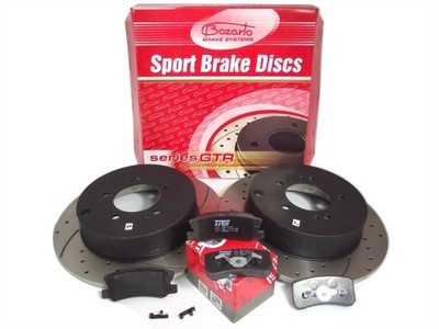 DISCOS 302MM BOZARTO WIERCONE ZAPATAS TRW MITSUBISHI ASX OUTLANDER II PARTE TRASERA  