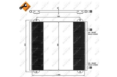 CONDENSER AIR CONDITIONER RENAULT TWINGO 1,2 96-  