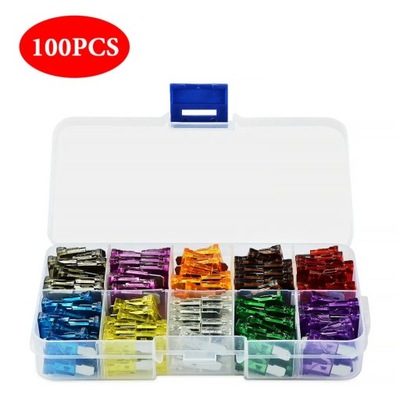 100/50PS PROFILE MEDIUM SIZE BLADE TYPE CAR FUSE ASSORTMENT СЕТ AUTO~2479