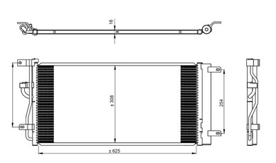 RADUADOR DE ACONDICIONADOR CHEVROLET CAPTIVA 08-  