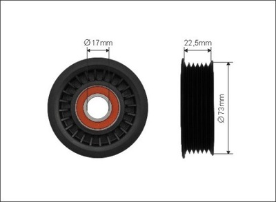 РОЛИК NAPINACZA FORD FIESTA IV 1.8 D 2000-2002