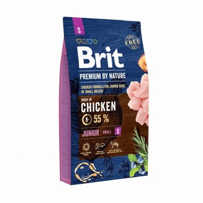 Brit Premium By Nature Junior Small Karma dla psa 8 kg