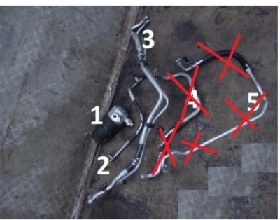 Cadillac sts seville 4.6 98- шланг кондиціонера фото №1