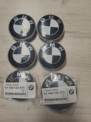 JUEGO EBLEMATOW INSIGNIA KAPSLE TAPACUBOS BMW 68MM, 82MM, 74MM E46, E39  