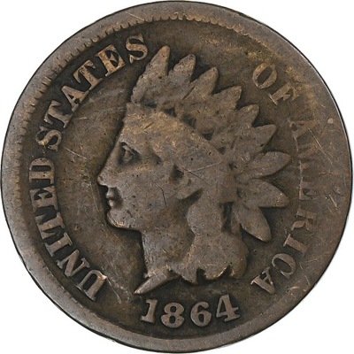 USA, Indian Head, Cent, 1864, Philadelphia, VF(30-