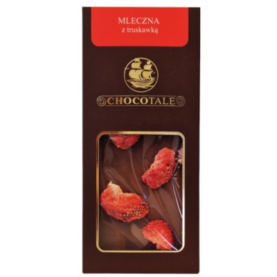CZEKOLADA MLECZNA TRUSKAWKOWA CHOCOTALE 75G