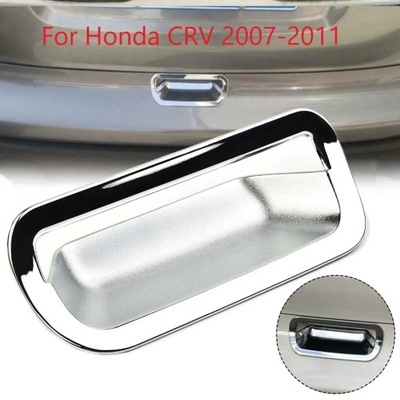 1pc Car Rear Trunk Door Handle Decorative Cover For Honda For CRV 07~56086 