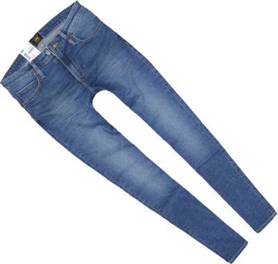 LEE MALONE BLUE DROP jeansy rurki skinny W29 L32
