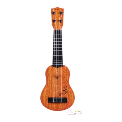 MINI UKULELE DLA DZIECI - ZABAWKA, KOLOR KHAKI, ORYGINALNE STRUNY