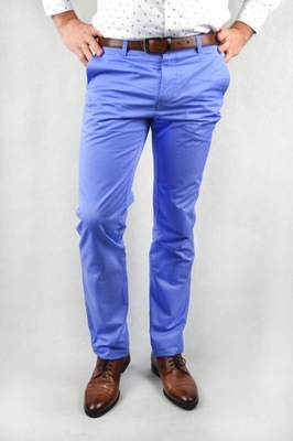 Spodnie męskie chino niebieskie HIT CENOWY W32 L32