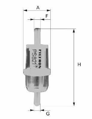 FTR PS821 - ФИЛЬТР ТОПЛИВА