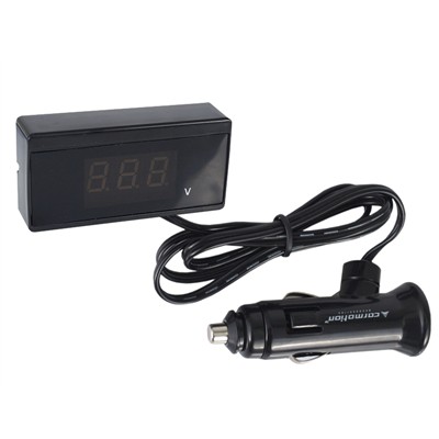 Woltomierz 12/24V wyświetlacz LED cyfrowy