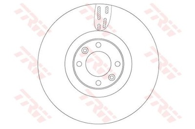 DISCOS DE FRENADO PARTE DELANTERA TRW DF6140  