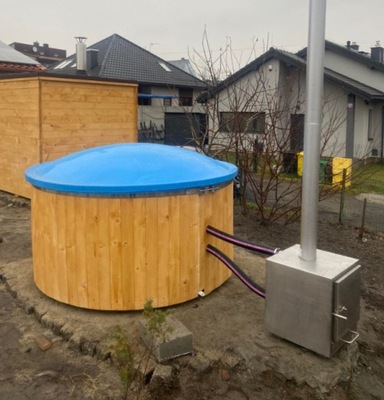 Piec do jacuzzi zewnętrzny z płaszczem wodnym SAMURAJ ( ruska bania )