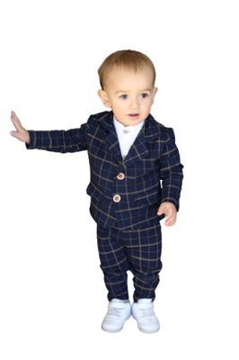 ROYAL KIDS GARNITUR MARYNARKA SPODNIE r128/134