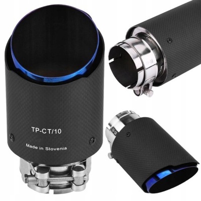 Наконечник вихлоп глушника накладка do автомобілів з труба діаметра 60 mm фото №1