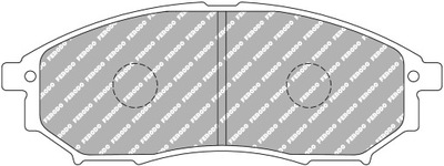 Fcp1690h ds2500 ferodo тормозные колодки infiniti fx 35 45 g35 rwd m35 m45 передние фото №1