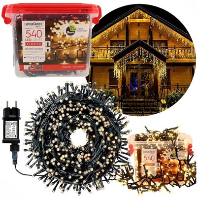 LAMPKI CHOINKOWE OŚWIETLENIE LED ZEWNĘTRZNE 15M 8 TRYBÓW