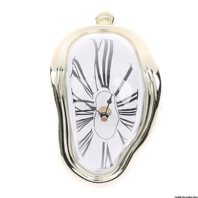 Zniekształcone zegary ścienne surrealista Salvador Dali Style zegar ścienny