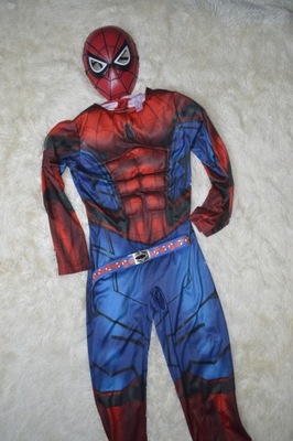 Spiderman - strój, kostium, 3 części, 7-8 l, 122-128