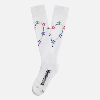 DAMSKIE SKARPETY NARCIARSKIE ROSSIGNOL JCC SWITTI SOCKS WHIIE BIAŁY S 36-38