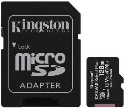 128GB microSD Kingston micro SDXC CL10 A1 100MB/s