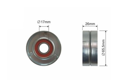 NTY RNK-MS-017 ROLL NAPINACZA, BELT WEDGE MULTI-RIBBED  