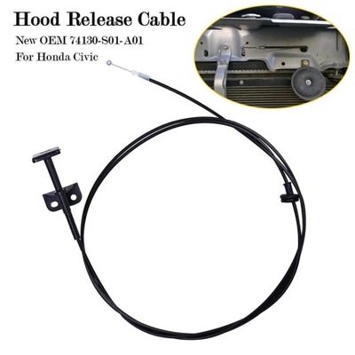 HOOD RELEASE CABLE 74130-S01-A01 for CIVIC 96