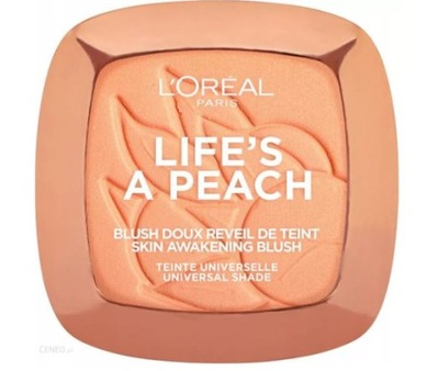 L'OREAL PARIS LIFE'S A PEACH BLUH 01 PEACH ADDICT prasowany róż