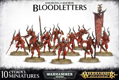 Warhammer 40k Aos Khorne Bloodletters Brak Pudełka