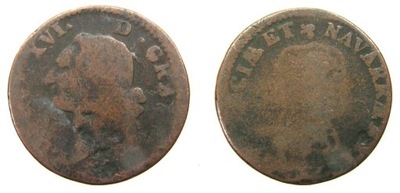 521. FRANCJA, LUDWIK XVI (1777-91) SOL, 29,5mm,