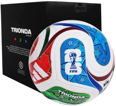 ADIDAS PIŁKA NOŻNA WORLD CUP 26 TRIONDA LEAGUE 2026 PUDEŁKO BOX JD8045 r. 5